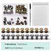 Suministro directo de fábrica 4mm8mmdiy ropa bolsos botón a presión traje acero inoxidable metal hebilla magnética en stock botones al por mayor