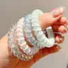 Elástico de Cabelo Cordão de Telefone Elástico de Cabelo para Mulheres Estilo Coreano Fresco e Doce Elástico de Cabelo Novo Elástico de Borracha de Alta Elasticidade Elástico de Cabelo Simples e Durável