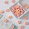 Pintura Acrílica Estrella Luminosa de Cinco Puntas Agujero Recto Cuentas Sueltas Cuentas Hechas a Mano DIY Cadena de Teléfono Móvil Pulsera Material Accesorios