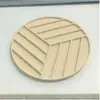 Base de silicone redonda espessa para panela, tapete geométrico anti-queimadura, base de tigela antiderrapante para cozinha, porta-copos e tapete de drenagem