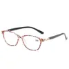 Procesamiento personalizado 21 nuevas gafas de lectura anti luz azul para mujer HD de resina moda estampado animal pueden ser de espejo plano al por mayor