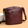 Bolso de Cubo al Aire Libre Multicapa de Personalidad Nueva Bolso de Hombro Simple Retro de Color Sólido Bolso Cruzado de Moda Versátil