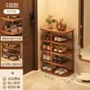 Sapateira Pequena Estreita Entrada Multicamadas Doméstica Porta de Entrada Simples Armário de Sapatos Economizador de Espaço Interno Unidade de Prateleira para Armazenamento de Sapatos