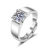 Anillo TK Live Caliente Elegante Imitación Moissanita Hombres Accesorios Transfronterizos Hombres Negocios Completo Diamante Moda Anillo Grande para Hombres