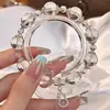 Pulsera de Cristal Blanco Natural Original para Mujer Pulsera de Lujo Ligero de Gama Alta Nicho Joyería Artesanal Exquisita para Hacer Tú Mismo