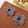 Moda Coreana Flor de Cristal Flor de Cinco Pétalas Torcida Feita à Mão Flor de Cabeça Estilo Antigo Dinastia Han Acessórios para Penteado Grampo de Cabelo Broche