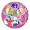 Nuevos Pines de Dibujos Animados de My Little Pony: Colgantes Temáticos de Pinkie Pie, Twilight Sparkle, Fluttershy, Insignias Redondas de Hoja de Lata