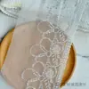 Renda Bordada em Malha de Poliéster com Lantejoulas de 18cm, Fornecimento Direto do Fabricante, Acessórios para Vestuário, Acabamento Decorativo