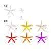 Mini estrella de mar colorida de cinco puntas, manualidades de resina para paisajes en miniatura, decoraciones para acuarios, accesorios para elementos acuáticos de peceras