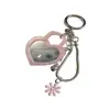 Cadena de teléfono de hueso de serpiente de espejo acrílico simple y fresca, llavero versátil creativo colgante de bolso cadena de hueso de serpiente