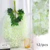 Flores de Glicinia Realistas, Flores de Frijol Artificiales, Decoraciones de Boda Violetas, Guirnaldas de Flores para Techo, Decoraciones para Pasillos Largos, Flores Artificiales