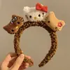 Bonita banda para el pelo de abeja de peluche, banda para el pelo de dibujos animados, divertida tarjeta para lavar el pelo, tocado para adultos, accesorios para el pelo para fotos infantiles.