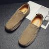 Sapatos Tods Masculinos Leves para Todas as Estações, Modelo Snail, Confortáveis, Slip-on, Sapatos Masculinos de Couro, Solado Macio, Respiráveis, Casuais, Sapatos para Dirigir