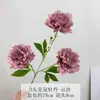 Atacado do Fabricante Flores Artificiais de Peônia Coroa de 3 Cabeças para Arranjos Florais de Casamento, Adereços de Fotografia para Cerimônia de Formatura