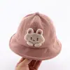 Chapéu de Bebê Outono e Inverno Super Fofo Chapéu de Pescador de Veludo Cotelê para Bebê Primavera e Outono Meninos e Meninas Chapéu de Bacia Fofo para Exterior