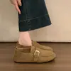 Mocasines Estilo Old Money Vintage para Mujer 2026 Nuevo Otoño Slip-On Aumentadores de Altura Zapatos de Oficina Zapatos Bean Estilo Birkenstock