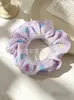 Gomas para el Cabello con Textura Arrugada Floral Frutal Lindo Bloqueo de Color Cuerdas para el Cabello para Cola de Caballo Suministro al por Mayor Directo del Fabricante