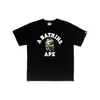 Exportação Transfronteiriça Atacado Versão Alta Manga Curta Estampada com Letras Casual Street Masculina e Feminina Solta Tamanho Grande Camiseta Camisa de Manga Meia Tendência