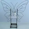 Rodízios Giratórios Borboleta de Ferro Forjado Decoração de Festa de Aniversário de Quarto Privado de Hotel Arranjo Floral Montagem de Ponto Popular para Fotos ao Ar Livre