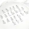Transfronteiriço 26 Letras Inglesas DIY Acessórios para Joias Pingentes Aço Inoxidável Colar Pulseira Pequenos Pingentes Acessórios Materiais