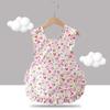 Overol de verano para bebé Vestido de princesa para niña Babero para niños impermeable a prueba de suciedad Bolsillo para arroz Delantal para pintar Algodón puro Fino