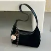 Bolsa de camurça para mulheres, nova coleção de outono da moda 2026, bolsa de ombro de alta qualidade para o dia a dia, bolsa de axila e bolsa transversal em uma paleta de cores Maillard