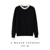 Nuevo cárdigan de punto 100% cachemira pura para otoño e invierno para mujer, cuello redondo, mangas largas, bordes festoneados, abrigo estilo francés