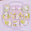 Accesorios para el Cabello de Niños Set de Collar de Kt Cat Princesa Elsa Color Macaron Pulsera para Bebé Niña Regalo de Día Festivo para Niños