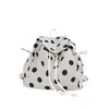Mochila estudiantil de gran capacidad estilo coreano 2025, diseño único de lunares, mochila de viaje ligera y versátil de nailon