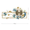 En stock Amazon Reloj Simple Pavo Real Creativo Reloj de Pared para Sala de Estar Decoración del Hogar Hora Hora Colgante de Pared Fondo de Casa de Huéspedes