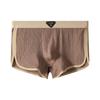 Cueca Masculina Huajielong de Algodão Nova Cor Sólida Atacado Cintura Média Masculina Tamanho Plus Respirável Cueca Boxer Masculina para Cabelo