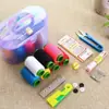 Kit de Costura para Uso Doméstico con Agujas, Agujas de Coser, Caja para Colchas, Agujas de Coser Hechas a Mano Tradicionales, Kit de Costura con Hilos Negros y Blancos para Uso Doméstico