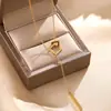Venda quente transfronteiriça colar de aço titânio corpo inteiro luxo leve personalidade feminina moda banho ouro 18K corrente clavícula joia não desbota