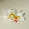 Joyería Europea y Americana Mariposa Artificial Estéreo Orquídea Pin de Pato Flor Pasador Estilo Bohemio Festivo Tocado Floral