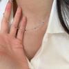 Agite a Explosão Sonora Design de minoria coreana corrente de clavícula requintada estrela coreana IU com colar de ervilhas arco-íris mulheres Atacado