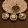 Llavero Giratorio de Latón Zodiaco Cinabrio Colgante para Coche Bolso Artesanía Creativa Unisex Venta al por Mayor