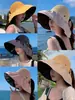 Sombrero de Pescador de Paja Abierto con Tiras Sombrero de Playa Ins Negro de Goma Sombrero de Pescador para Mujer Salida de Verano Protección Solar Sombrero de Sol de Playa