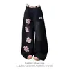 2026 Jeans de Mezclilla Lavada Retro Marca Trendy para Hombre Estilo Ins Hong Kong Pantalones Holgados de Pierna Ancha Versátiles para Primavera y Otoño Casuales de Pierna Recta
