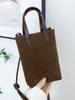 Bolso de mano vintage esmerilado con diseño de nicho, moderno y moderno, tipo cubo, con estampado de leopardo en color de contraste, bandolera de moda 2024