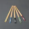 Novo Produto do Fabricante Bambu Adulto Estilo Chinês Doméstico Hotel Louça Caixa de Presente Palitos de Bambu Impressos em Cinco Cores Naturais