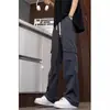 Pantalones de paracaidista negros estilo americano, finos, de otoño, para montañismo al aire libre, de pierna recta, deportivos, holgados e informales.