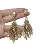 Pendientes de Plata Europeos y Americanos Transfronterizos con Diseño de Gota Tachonada de Diamantes, Pendientes Exagerados de Nicho de Lujo Ligero, Pendientes Únicos Versátiles de Gama Alta para Mujeres