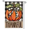 Popular Bandera de Jardín de Lino de Amazon Otoño Acción de Gracias Nuevo Decoración Exterior Hoja de Arce Calabaza Venta Directa de Fábrica