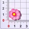 Patch de Flor de Margarida Transparente Perolada em Resina para Sapato Pingente Chaveiro Alça de Celular Decoração de Carro Grampo de Cabelo Acessório Decorativo