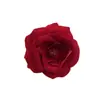 Veludo Simulado Flor de Rosa com Cantos Arredondados Flor de Cabelo Estilo Chinês DIY Material Acessórios Arranjo de Flor para Parede de Salão de Casamento Pequenos Enfeites