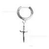 Pendientes Rectos de Aleación de Titanio F136 con Colgante de Gota de Agua con Cabeza de Serpiente de Aleación de Titanio Pendientes de Personalidad Clavos para Hélice Auricular