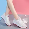Zapatillas blancas de verano para mujer, zapatillas deportivas de malla, zapatos para mujer, zapatos de enfermera, zapatos de malla de verano para el hogar para mujer, huecos y transpirables