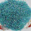 Hacer tú mismo ropa china flor brillo corona para el pelo borla material 2mm cuentas de arroz pequeñas accesorios con cuentas