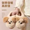 Lindas pantuflas peludas para mujer, nuevo modelo otoño e invierno 2026, pantuflas de algodón para interior con suela gruesa antideslizante, de felpa de dibujos animados, venta al por mayor