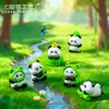 Micro-Paisagem Criativa Fofa Sapo Panda Boneca DIY Decoração Acessórios Pendurados Mini Carro Enfeites de Mesa